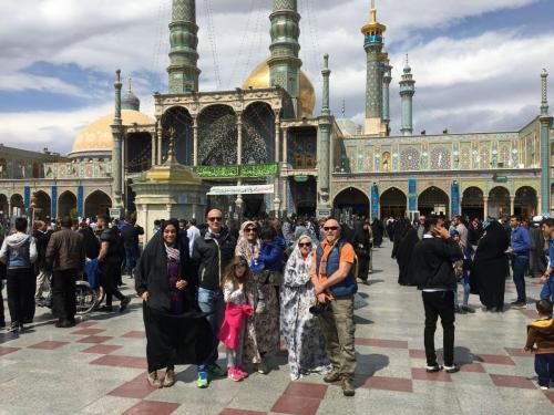 Our Italian tourists in Holy shrine of lady Fatima