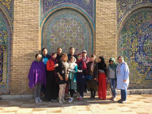 Our chinese group in Golestan Palace