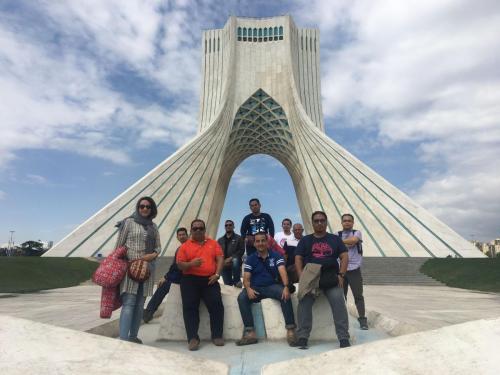 Our malaysian group in Azadi tower in Tehran